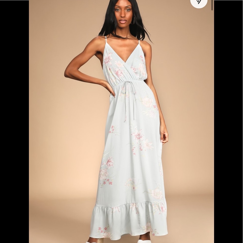Floral print maxi dress